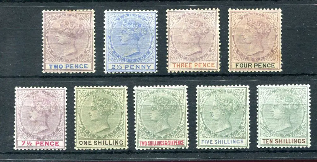 Nigeria-Lagos 1887/1902 part set 2d to 10/- QV ... Image 1++