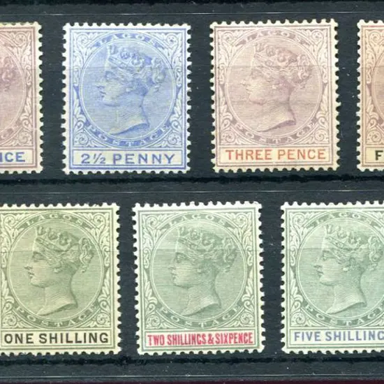 Nigeria-Lagos 1887/1902 part set 2d to 10/- QV ...