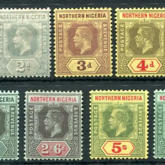 Nigeria-Northern 1912 ½d to £1 KGV. Majority MLH ...