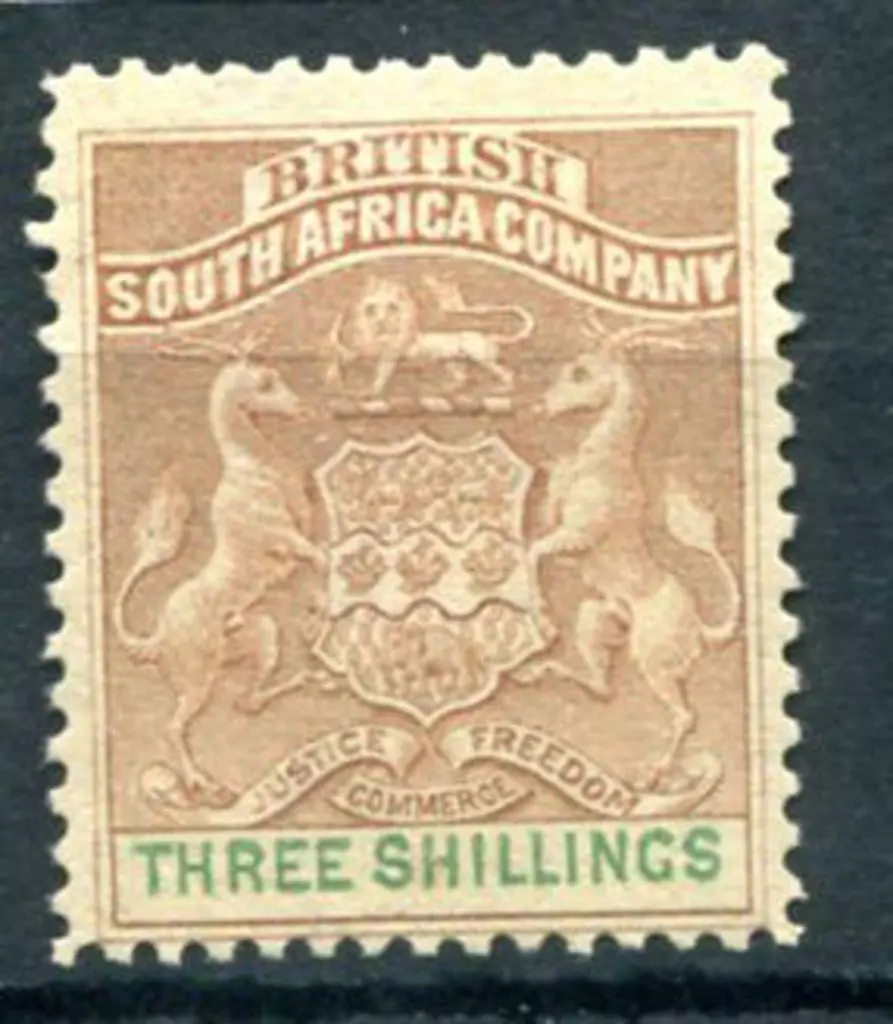 Rhodesia 1892/94 3/- brown & green. MUH. SG 25, ... Image 1++