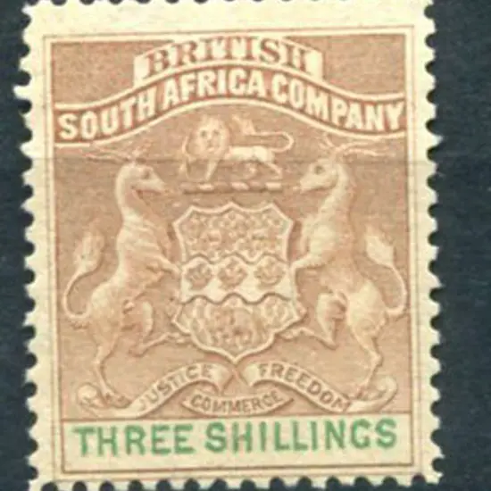 Rhodesia 1892/94 3/- brown & green. MUH. SG 25, ...