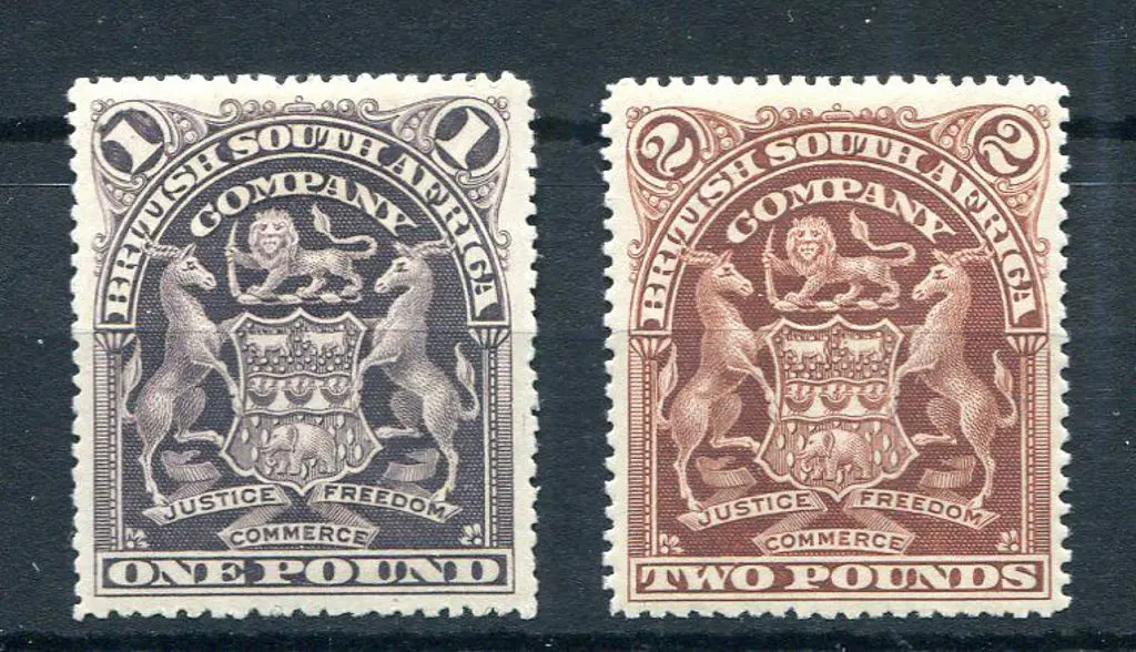 Rhodesia 1898/1908 £1 greyish-purple perf. 15½ MH ... Image 1++