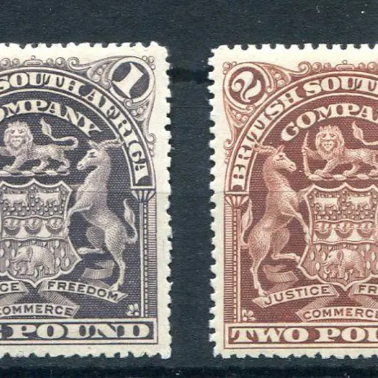 Rhodesia 1898/1908 £1 greyish-purple perf. 15½ MH ...