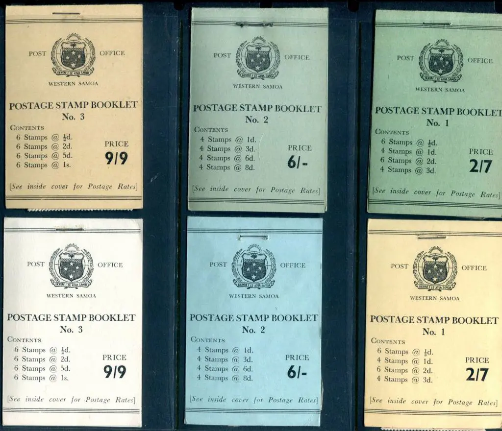Samoa 1960 2/7d, 6/- & 9/- "Postage Stamp ... Image 1++