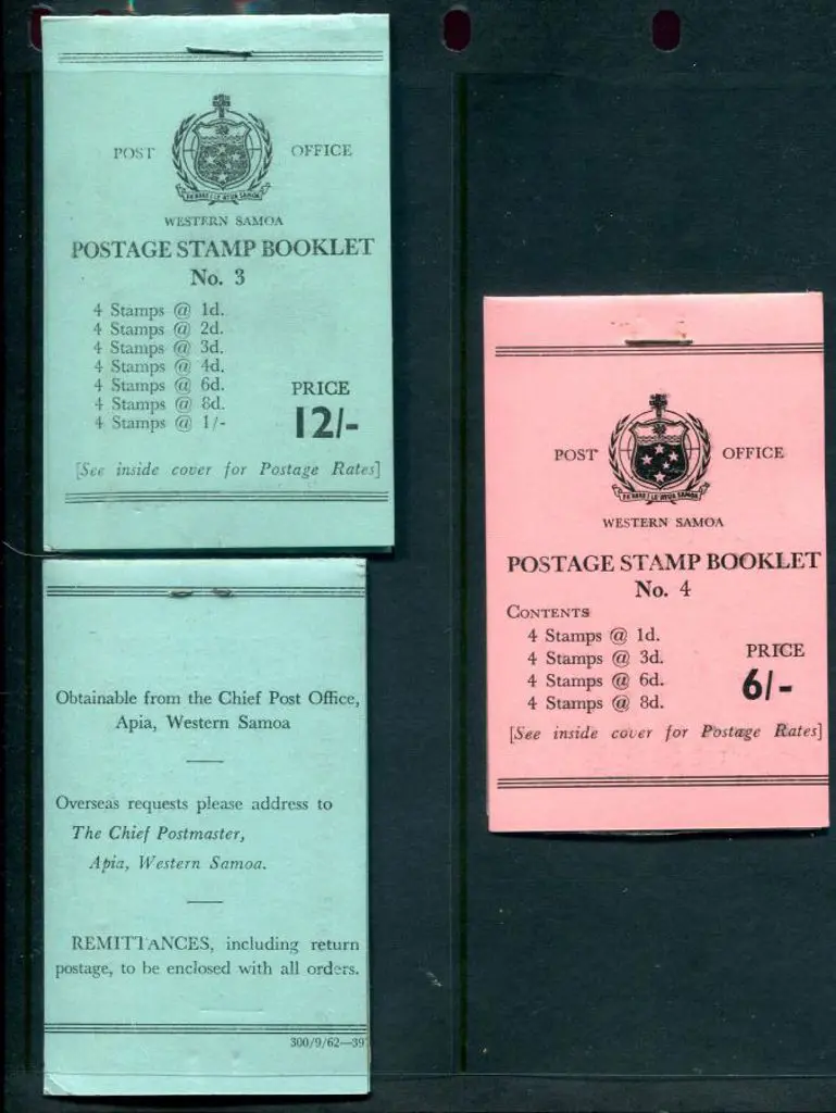 Samoa 1962/64 6/- & 12/- "No. 3" & :No. 4" ... Image 1++