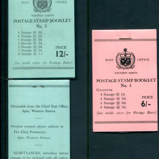 Samoa 1962/64 6/- & 12/- "No. 3" & :No. 4" ...