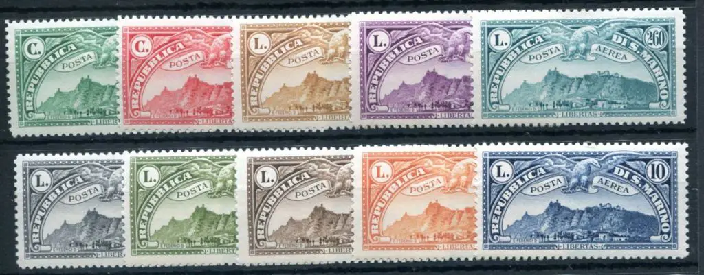 San Marino 1931 Airs complete set of 10. Fresh ... Image 1++