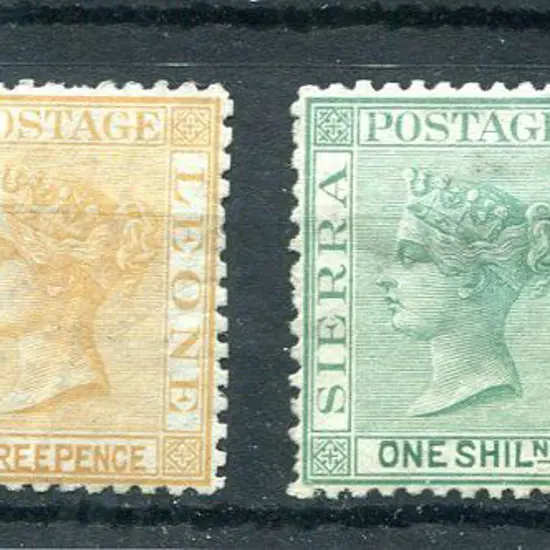 Sierra Leone 1872/73 QV Cr/CC wmk, perf. 12½ with ...