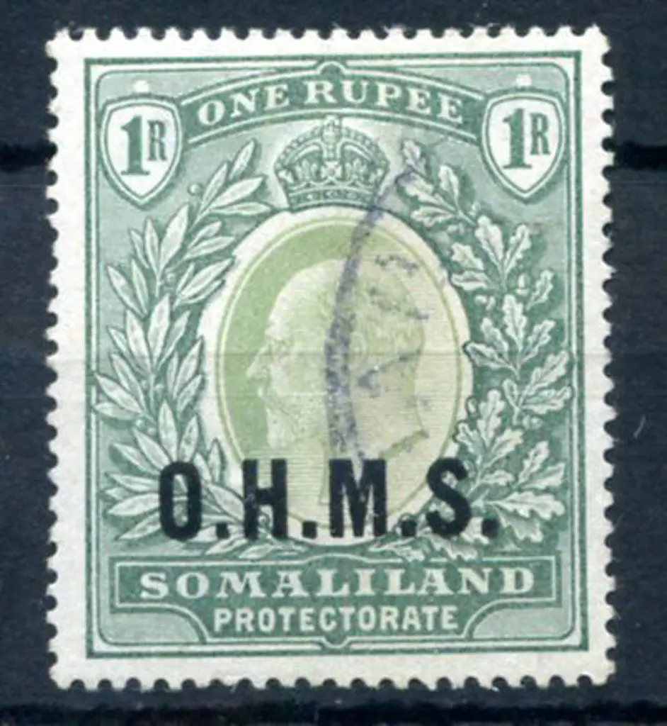 Somaliland Protectorate 1904 1r KEVII ovptd ... Image 1++