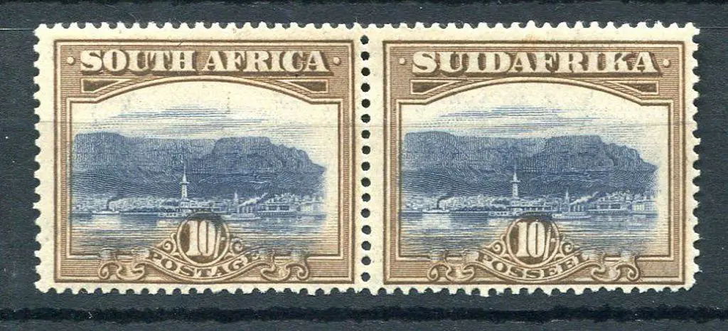 South Africa 1927/30 10/- Table Bay bilingual ... Image 1++