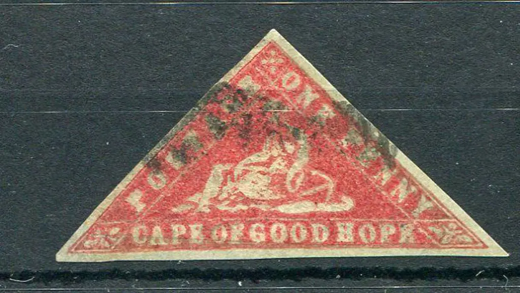 South Africa - Cape of Good Hope 1861 1d brick red ... Image 1++