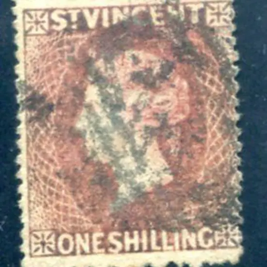 St Vincent 1872/75 1/- lilac rose, perf 11x15. ...