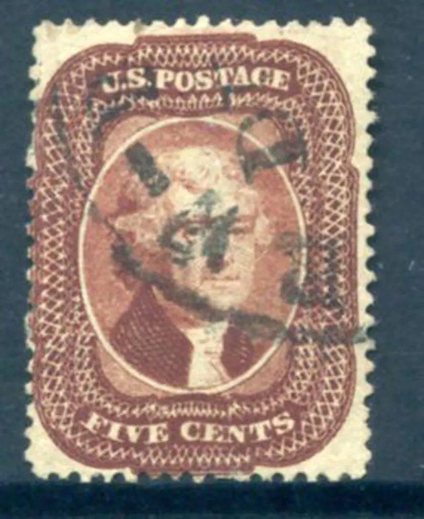 USA 1857/61 5¢ red-brown perf. 15x15½. Fine used ... Image 1++