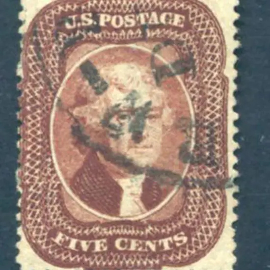 USA 1857/61 5¢ red-brown perf. 15x15½. Fine used ...