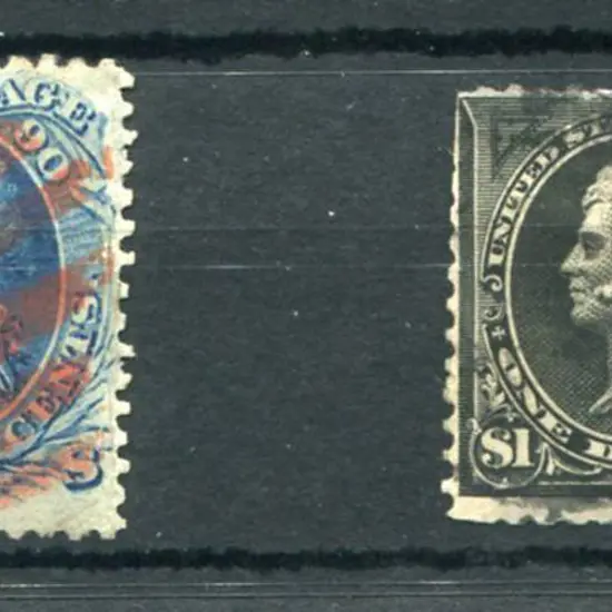 USA 1861/62 90¢ pale blue, perf 12. F/U with ...