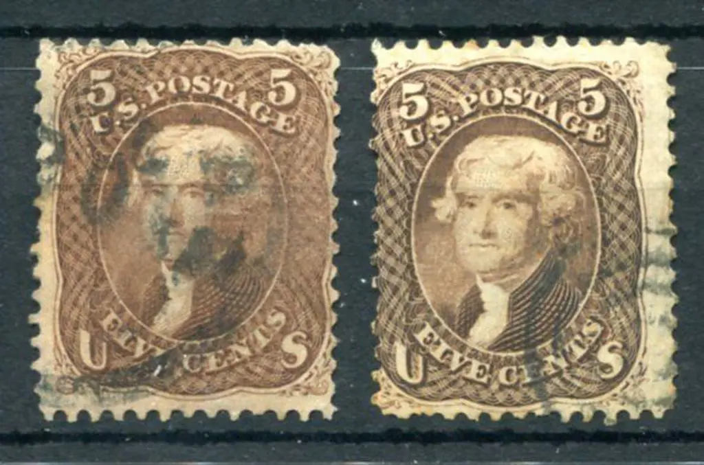 USA 1869 15¢ blue & brown, type II. Good used with ... Image 1++