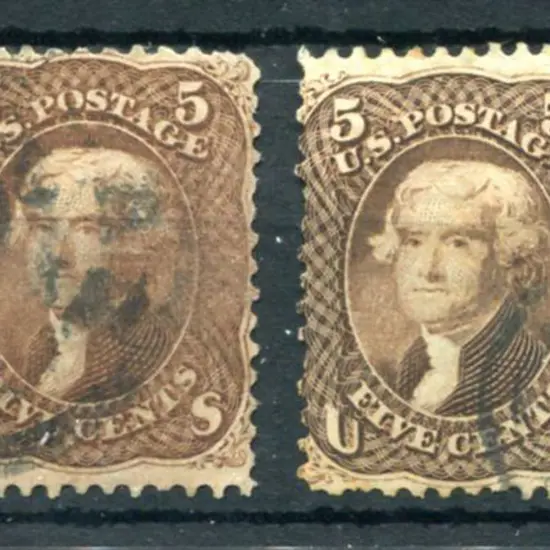 USA 1869 15¢ blue & brown, type II. Good used with ...