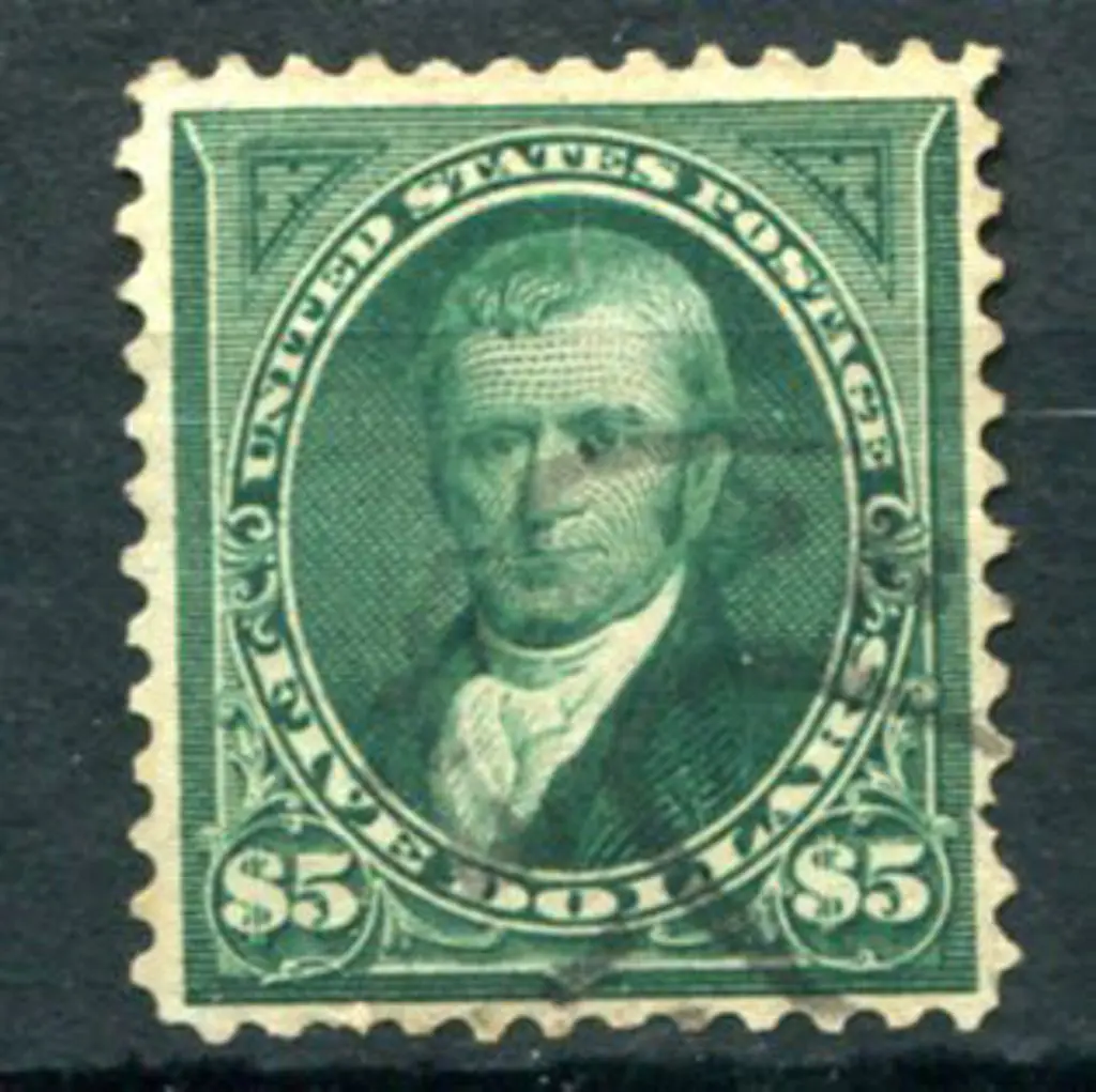 USA 1895 $5 green Marshall. Well centred & fine ... Image 1++