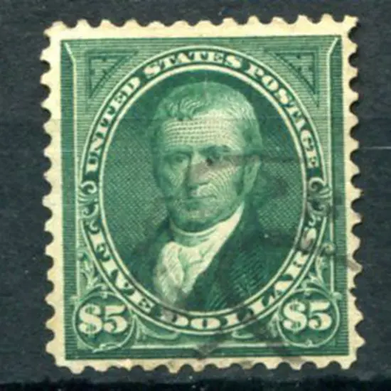 USA 1895 $5 green Marshall. Well centred & fine ...