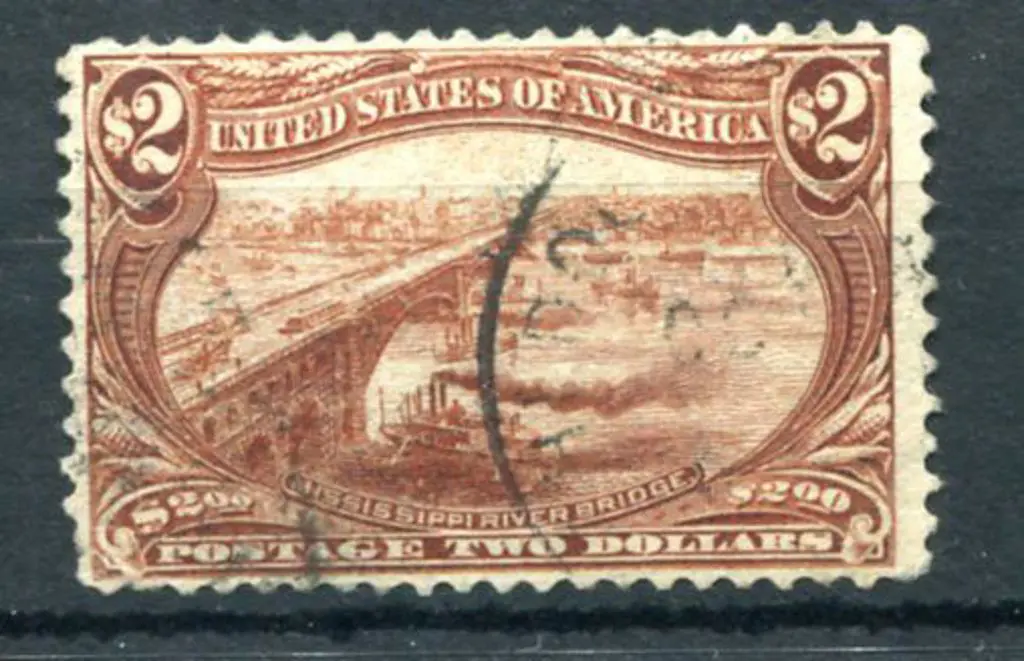 USA 1898 $2 orange-brown Trans Mississippi. Weak ... Image 1++