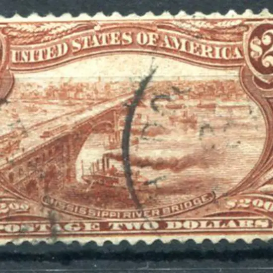 USA 1898 $2 orange-brown Trans Mississippi. Weak ...