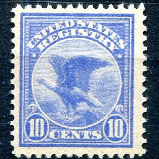 USA 1911 10¢ ultramarine Registration Stamp. Fresh ...