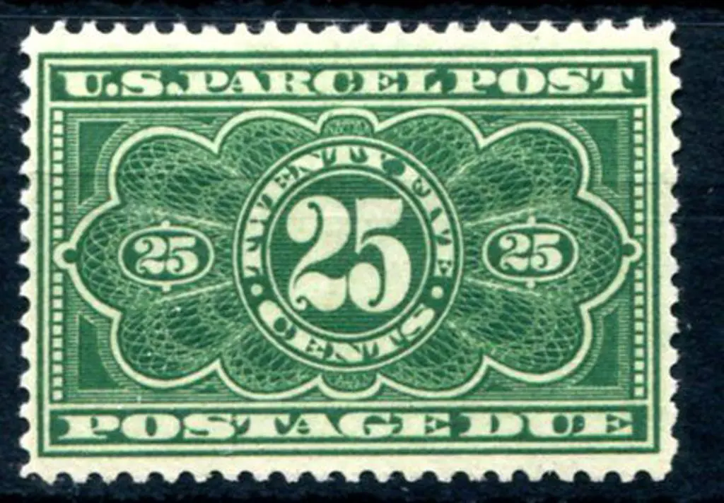 USA 1912 25¢ green Parcel Post. Superb MUH & well ... Image 1++