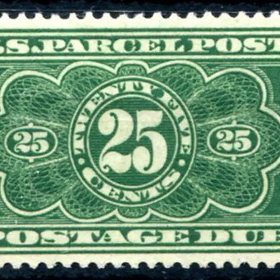 USA 1912 25¢ green Parcel Post. Superb MUH & well ...