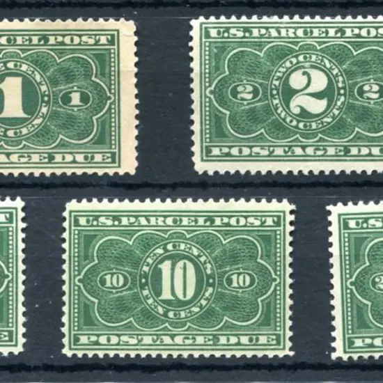 USA 1913 Parcel Post Postage Dues set of 5. The 1¢ ...