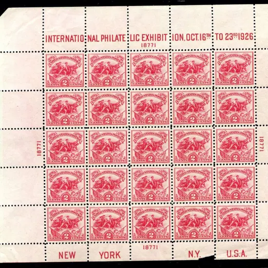 USA 1926 50c New York Int Philatelic Exhib ...