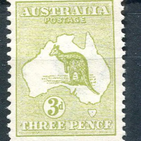 3d olive Die I. Fine MUH single, centred a little ...