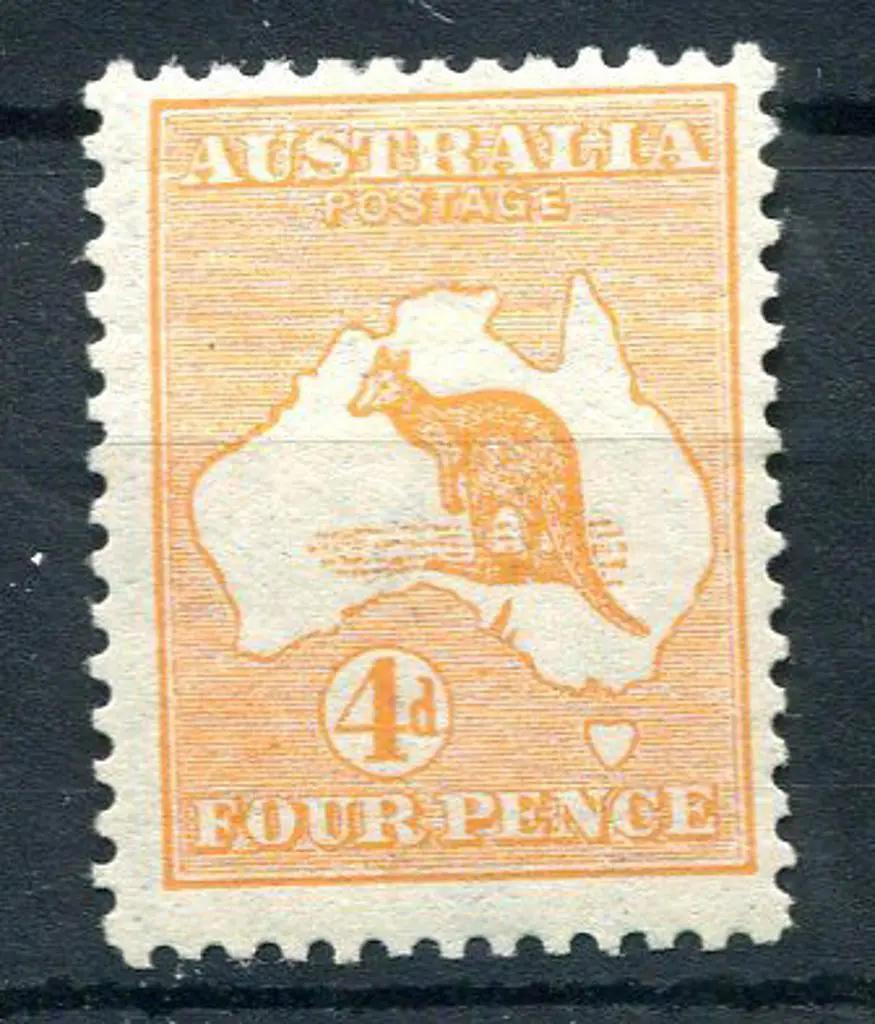4d orange. MLH, centred top right. ACSC 15A, Cat. ... Image 1++