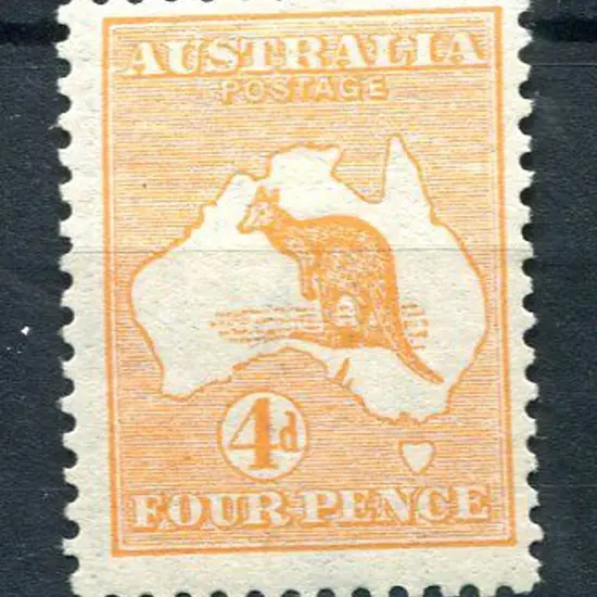 4d orange. MLH, centred top right. ACSC 15A, Cat. ...