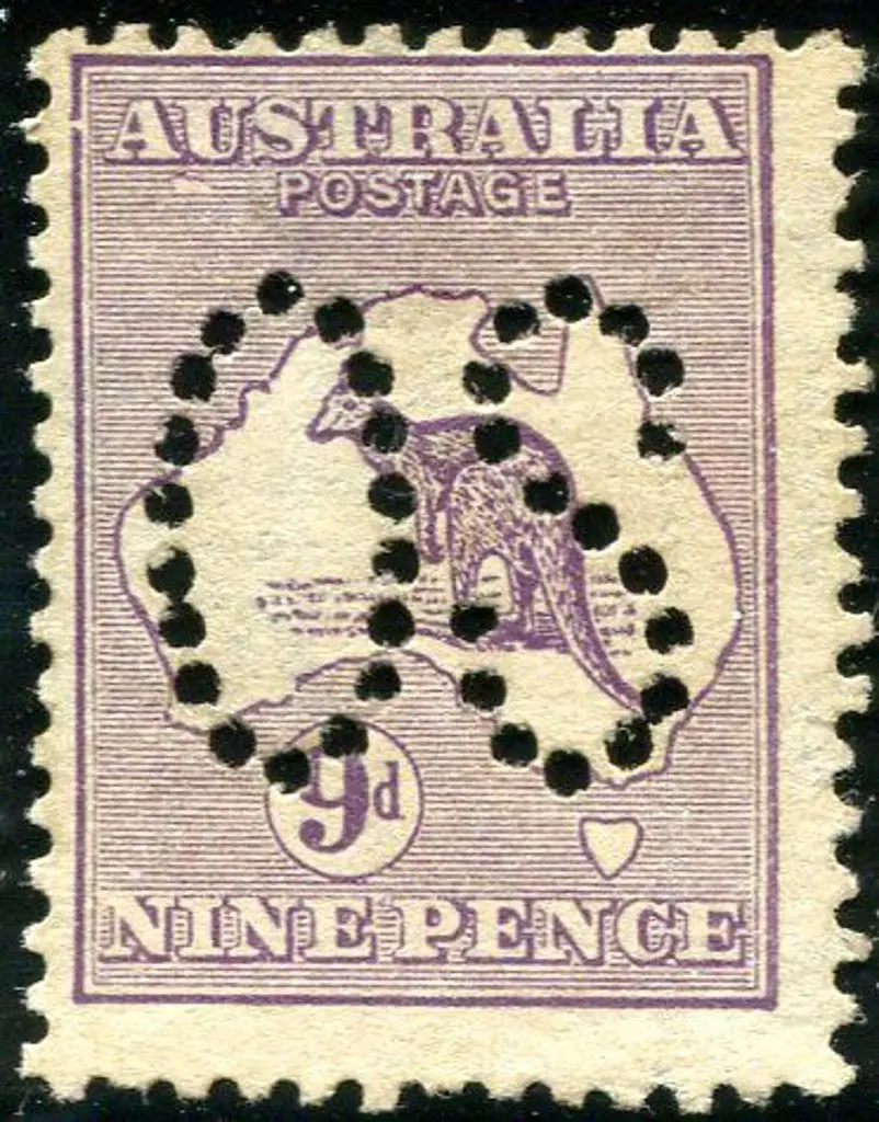 9d violet perfined large "OS" with "Break in left ... Image 1++