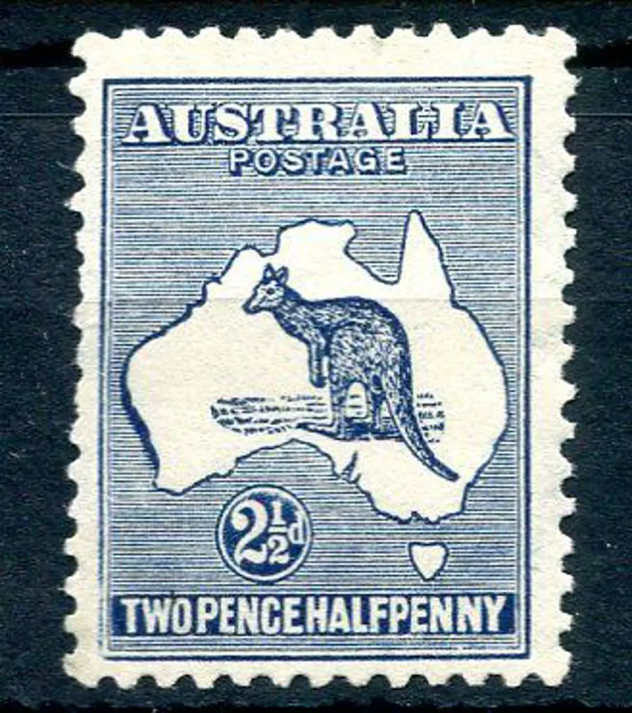 2½d indigo with "heavy coastline to WA" variety. A ... Image 1++