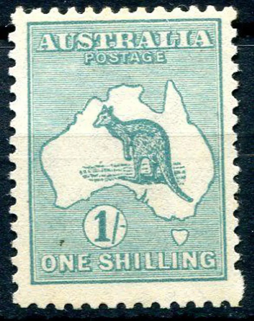1/- bright blue-green. MVLH with good perfs incl ... Image 1++