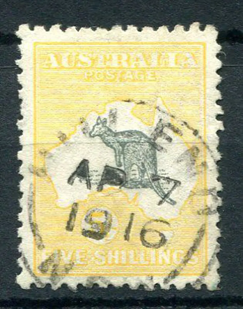 5/- deep grey & chrome with "shading breaks in ... Image 1++