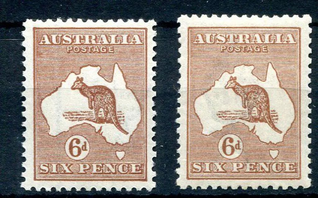 6d chestnut x 2. MUH & well centred. ACSC 21A, ... Image 1++