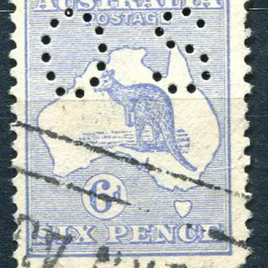 6d ultramarine Die II with inverted wmk & perfined ...