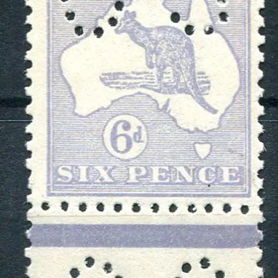 6d pale ultramarine, Die IIB perfined "OS" with ...