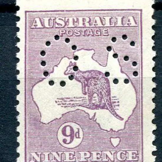 9d violet Die IIB perfined "OS". Fine MVLH. ACSC ...