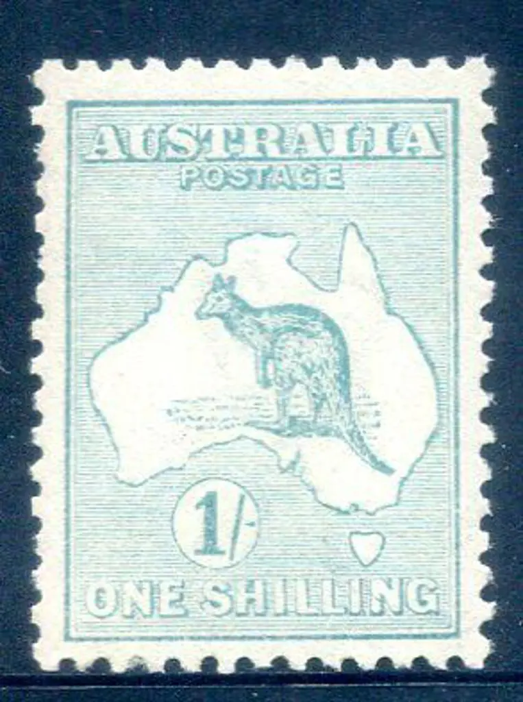 1/- sea green resulting from dry ink. MVLH & ... Image 1++