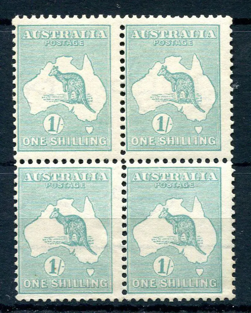 1/- blue green, Die IIB with sideways wmk. MUH ... Image 1++