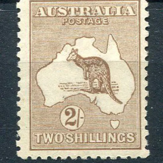 2/- brown. MLH with aged gum & centred slightly to ...