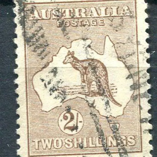 2/- brown with inverted wmk. Used with Sydney ...