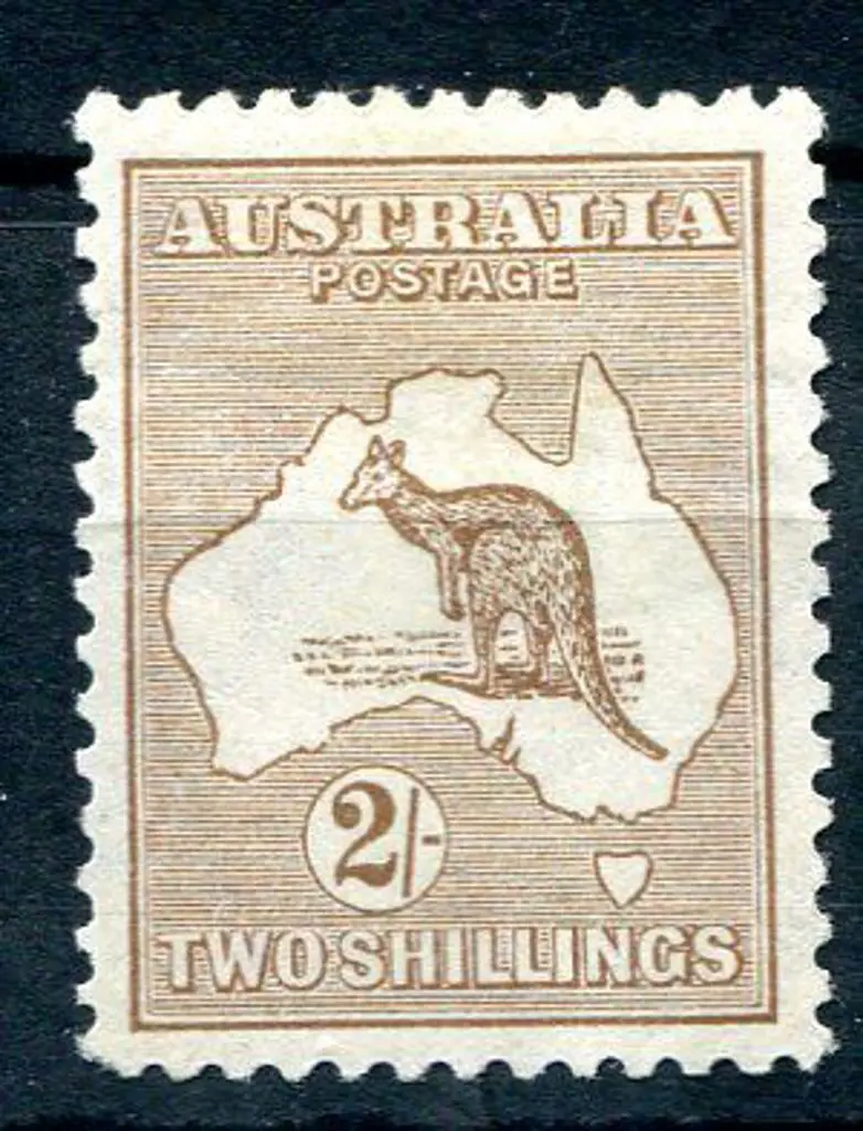 2/- pale brown. MLH with hinge remnant. Attractive ... Image 1++