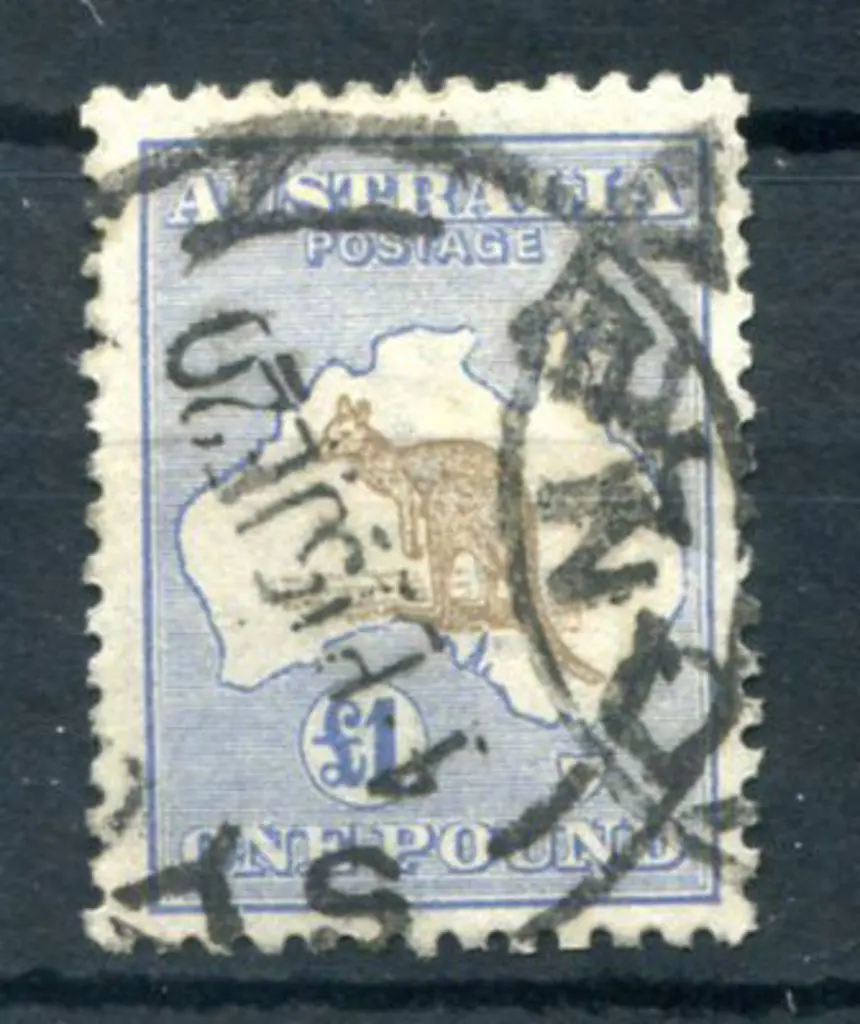 £1 purple-brown & blue. Good used with 2 ... Image 1++