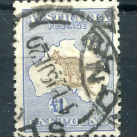 £1 purple-brown & blue. Good used with 2 ...