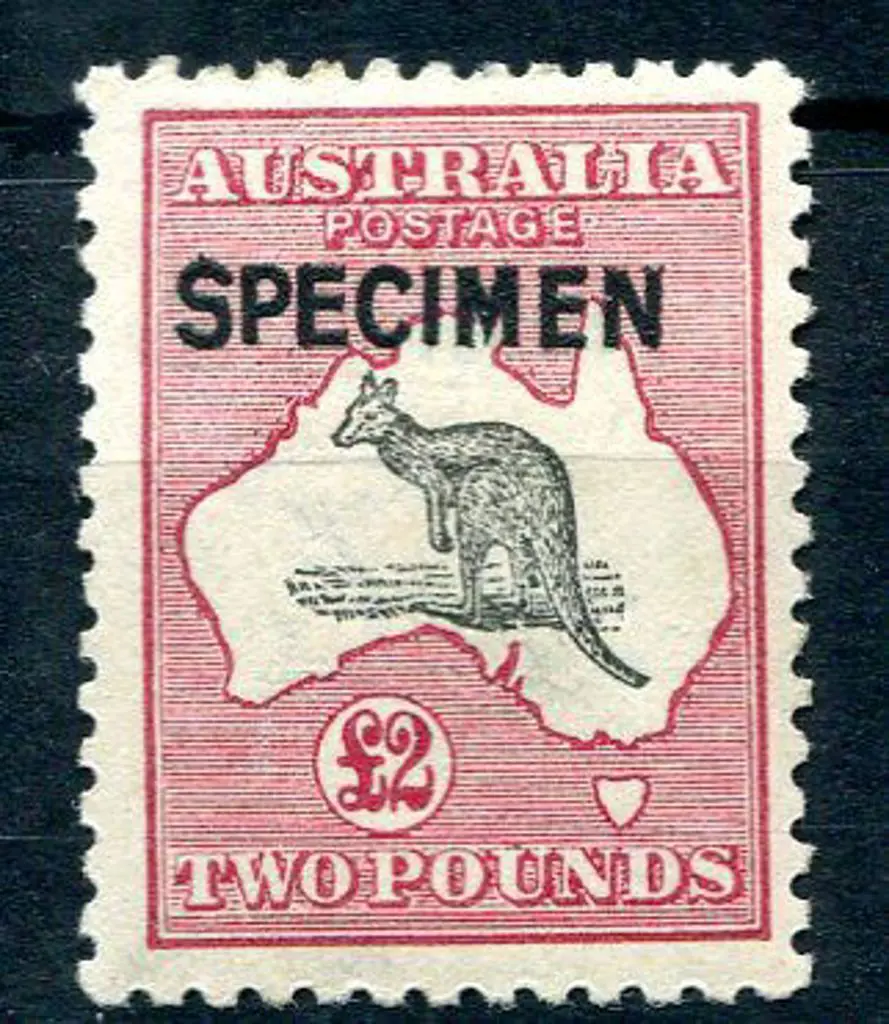 £2 grey & rose- crimson ovptd "SPECIMEN" type D. ... Image 1++