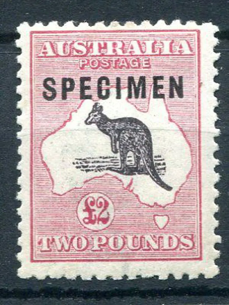 £2 purple-black & rose ovptd "SPECIMEN" type 1. ... Image 1++